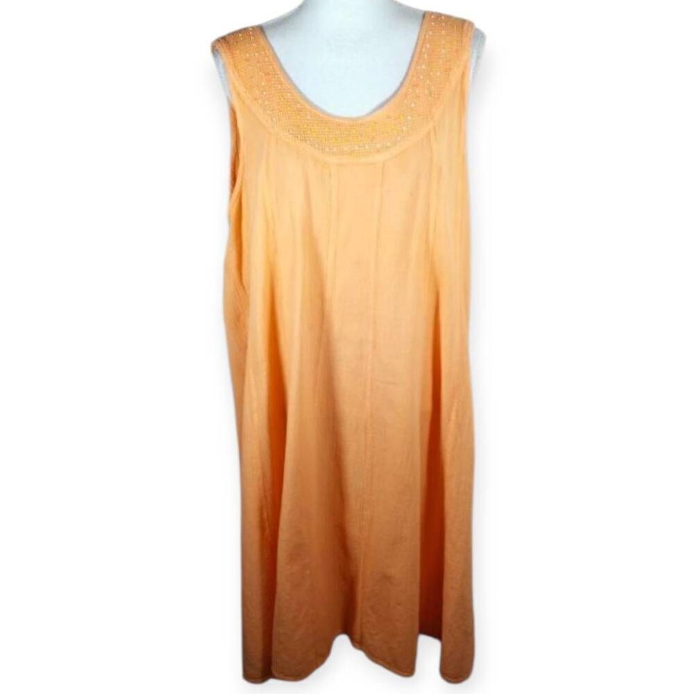 DUNES ORANGE DRESS SZ.XL EUC.  GORGEOUS DRESS IN EXCELLENT USED CONDITION.